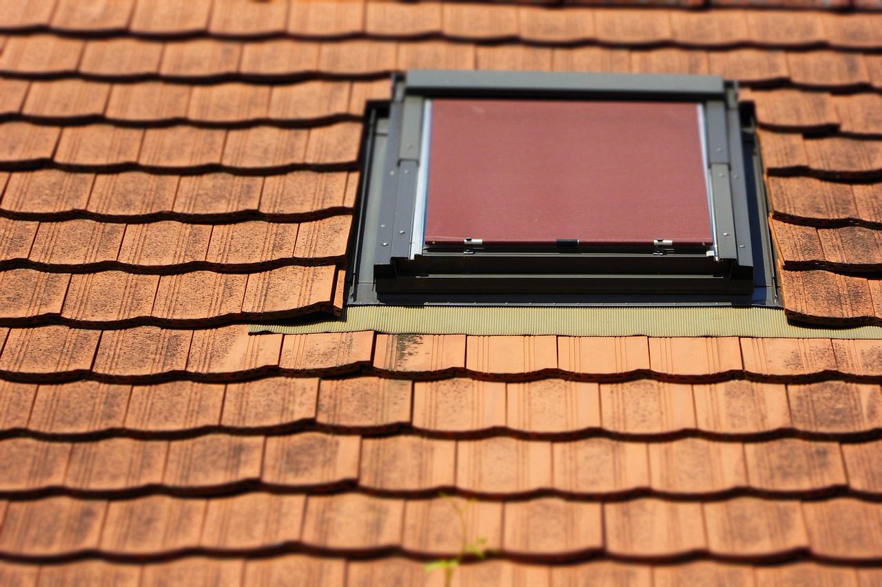 Completed skylight installation with sealed flashing visible